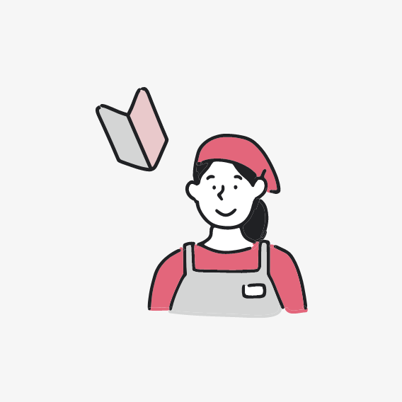 初心者スタッフのイラスト